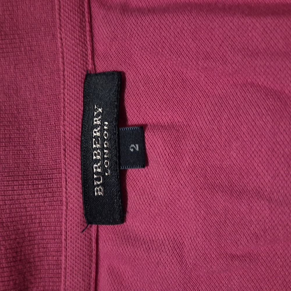 Women's Polo Shirt in Plum by Burberry - Picture 3 of 5